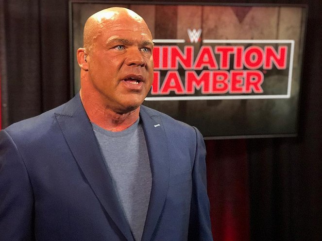 WWE Elimination Chamber - Forgatási fotók - Kurt Angle