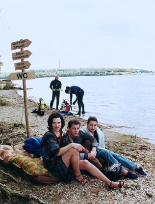 Einfach raus - Werbefoto - Inga Busch, Max Urlacher, Cosma Shiva Hagen