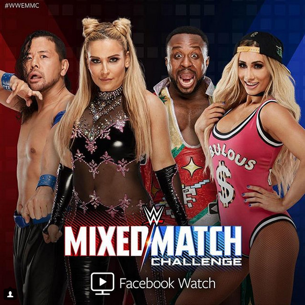 WWE Mixed Match Challenge - Promoción - Shinsuke Nakamura, Natalie Neidhart, Ettore Ewen, Leah Van Dale