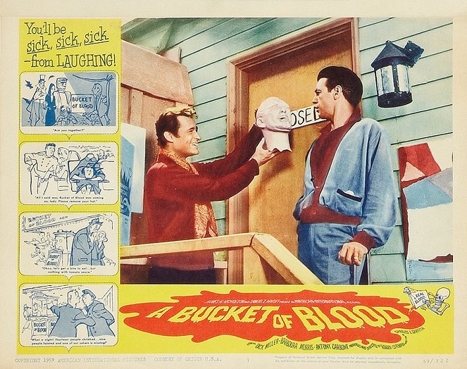 A Bucket of Blood - Lobby Cards - Dick Miller, Antony Carbone