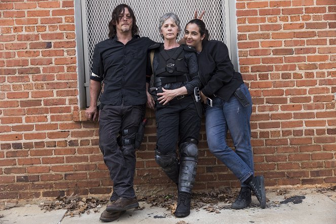 Walking Dead - Milosrdenstvo - Z nakrúcania - Norman Reedus, Melissa McBride, Alanna Masterson