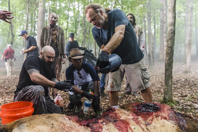 The Walking Dead - Özvegy és Rick - Forgatási fotók - Greg Nicotero
