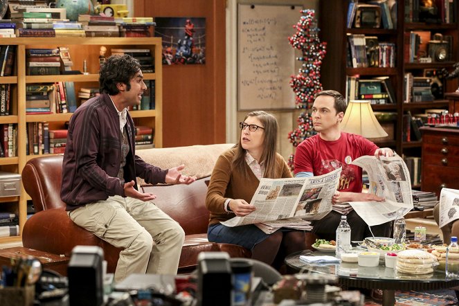 The Big Bang Theory - Die Watkins-Wahrscheinlichkeit - Filmfotos - Kunal Nayyar, Mayim Bialik, Jim Parsons