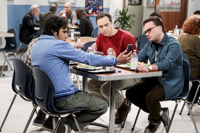 The Big Bang Theory - Die Zeitzonen-Klausel - Filmfotos - Kunal Nayyar, Jim Parsons, Johnny Galecki
