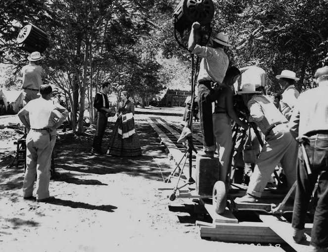 Rio Grande - Dreharbeiten - John Wayne, Maureen O'Hara