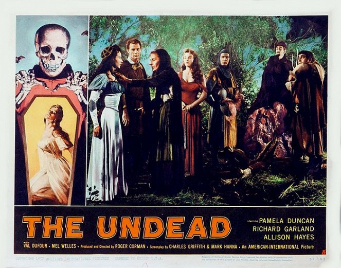 The Undead - Lobby Cards - Pamela Duncan, Richard Garland, Dorothy Neumann, Allison Hayes, Val Dufour, Richard Devon, Mel Welles
