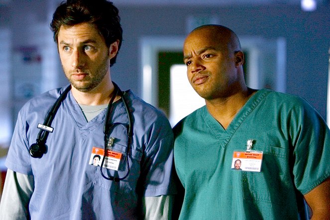 Scrubs: Doktůrci - Moje obcházení systému - Z filmu - Zach Braff, Donald Faison
