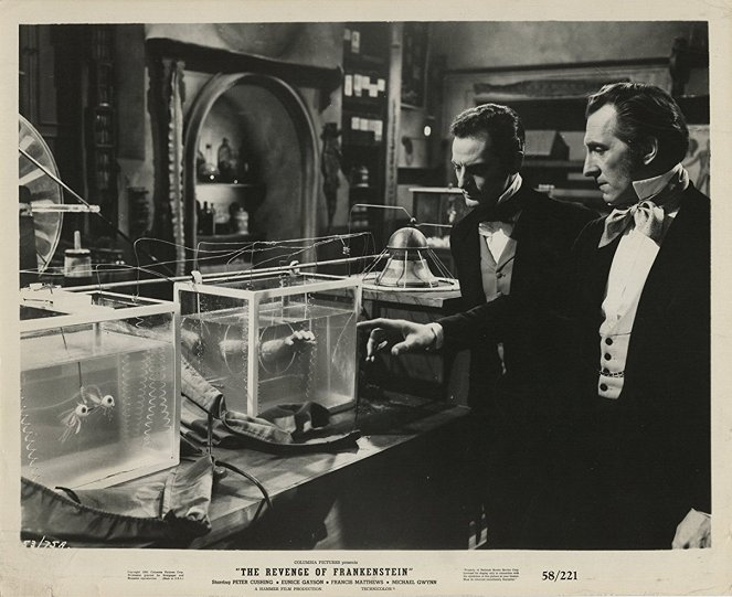 The Revenge of Frankenstein - Lobby Cards - Francis Matthews, Peter Cushing