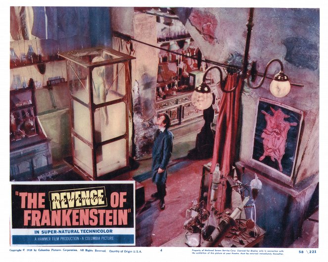 The Revenge of Frankenstein - Cartões lobby