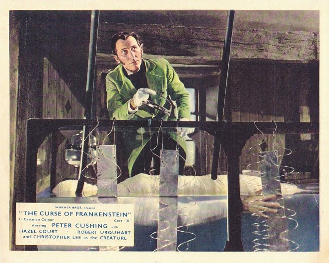 De vloek van Frankenstein - Lobbykaarten - Peter Cushing