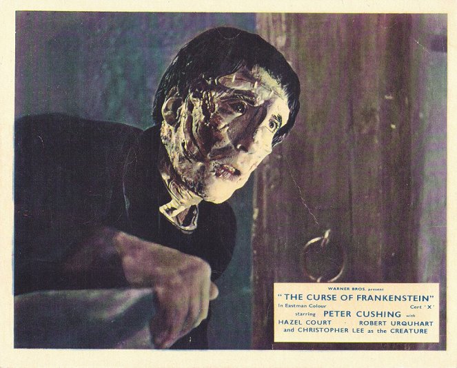 The Curse of Frankenstein - Lobby karty - Christopher Lee