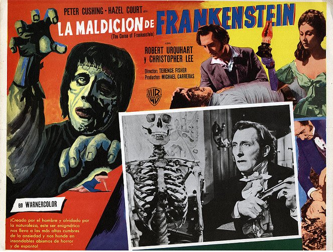 The Curse of Frankenstein - Lobby karty - Peter Cushing