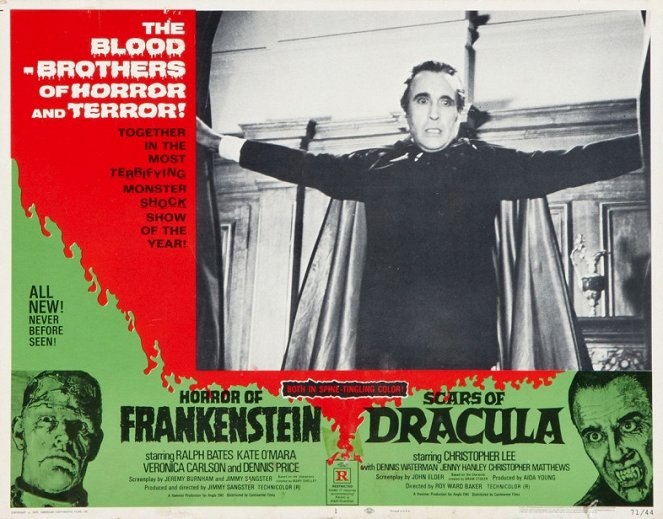 Les Horreurs de Frankenstein - Cartes de lobby