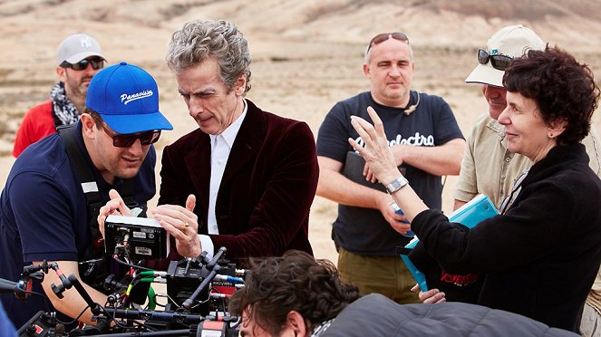 Doctor Who - Hell Bent - Van de set - Peter Capaldi, Rachel Talalay