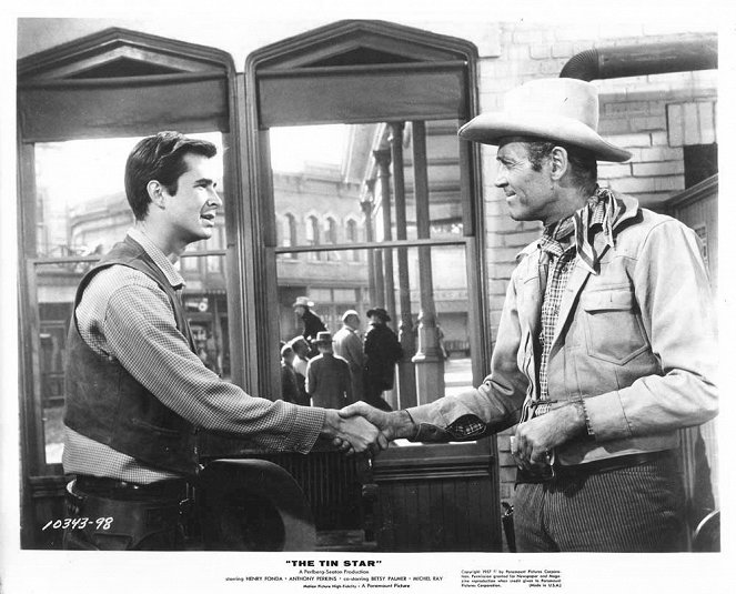 The Tin Star - Cartões lobby - Anthony Perkins, Henry Fonda