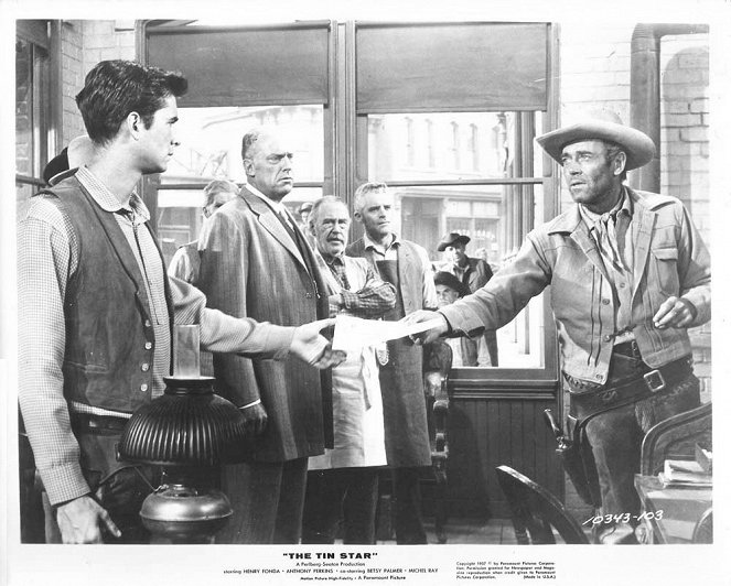 The Tin Star - Cartões lobby - Anthony Perkins, Henry Fonda