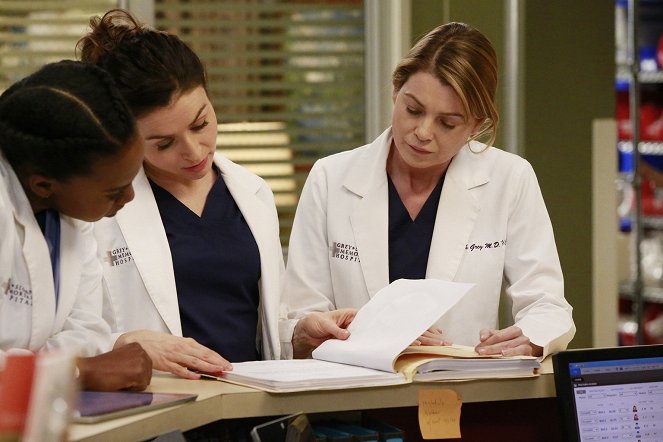 Grey's Anatomy - Season 12 - My Next Life - Photos - Jerrika Hinton, Caterina Scorsone, Ellen Pompeo