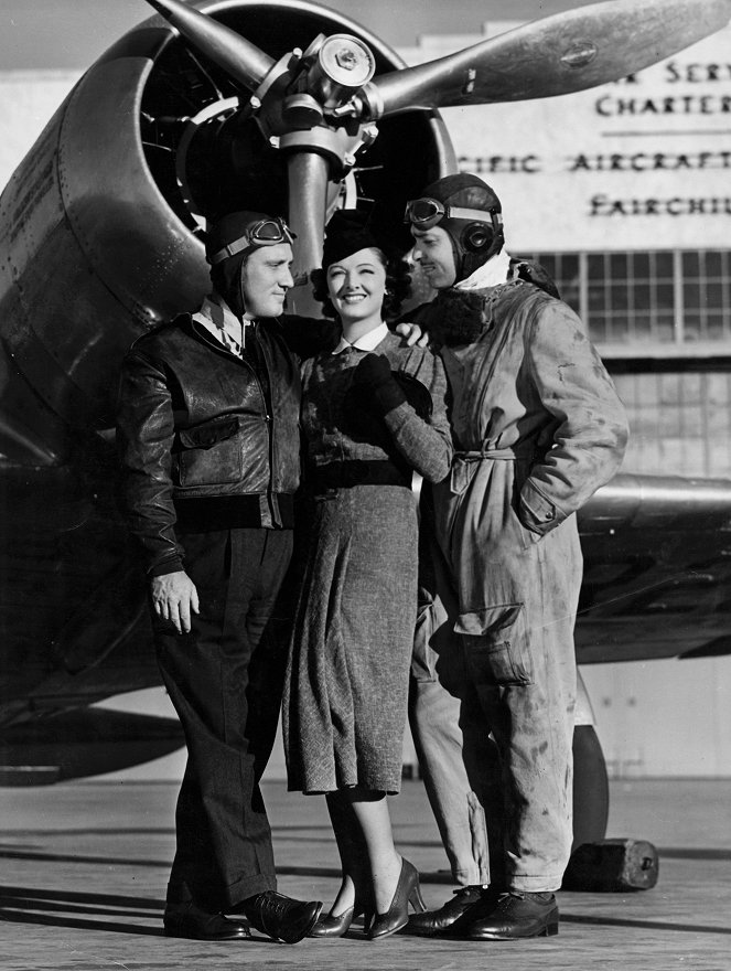 Piloto de pruebas - Promoción - Spencer Tracy, Myrna Loy, Clark Gable