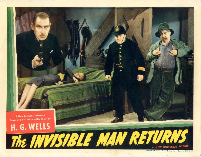 De onzichtbare man keert terug - Lobbykaarten - Cedric Hardwicke, Matthew Boulton, Forrester Harvey