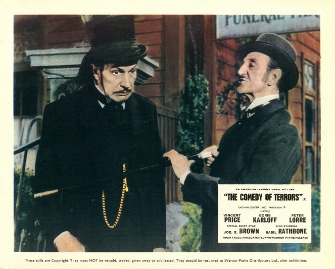The Comedy of Terrors - Lobby Cards - Vincent Price, Basil Rathbone