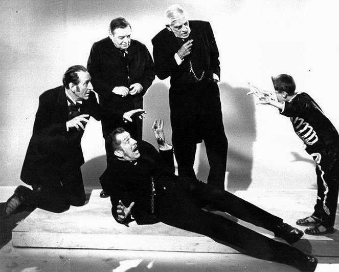 A rémület komédiája - Promóció fotók - Basil Rathbone, Peter Lorre, Vincent Price, Boris Karloff