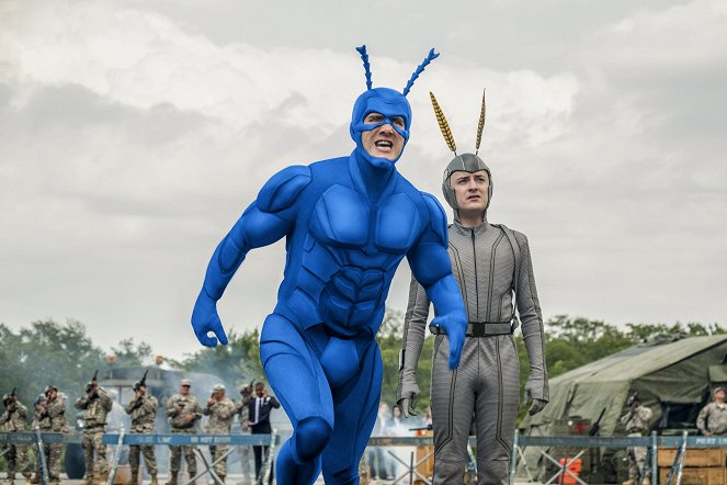 The Tick - The Beginning of the End - Photos - Peter Serafinowicz, Griffin Newman