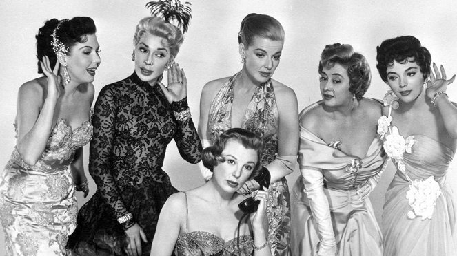 Heikompi sukupuoli - Promokuvat - Ann Miller, Dolores Gray, June Allyson, Ann Sheridan, Joan Collins, Joan Blondell