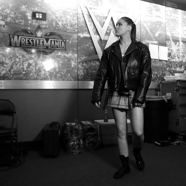 WrestleMania 34 - Z natáčení - Ronda Rousey