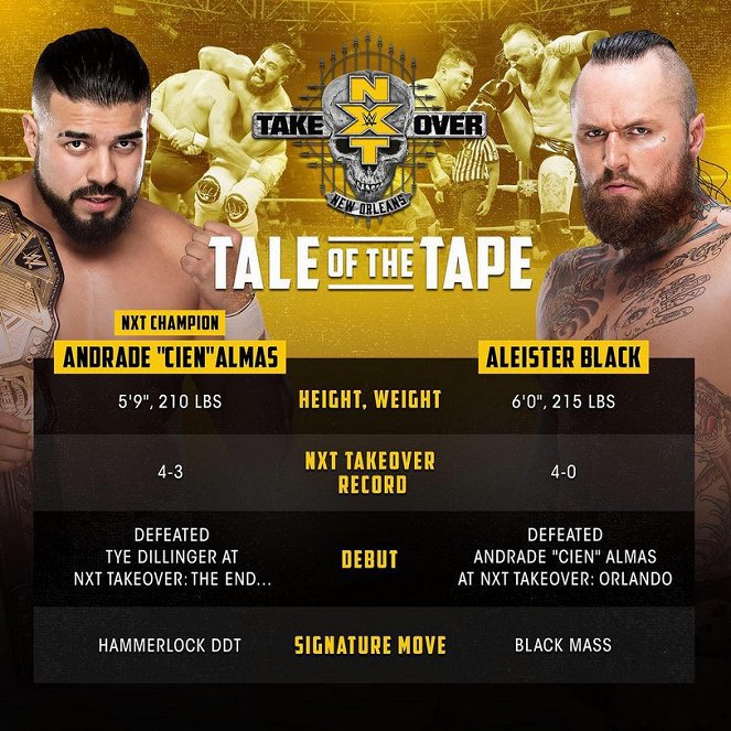 NXT TakeOver: New Orleans - Werbefoto - Manuel Alfonso Andrade Oropeza, Tom Budgen