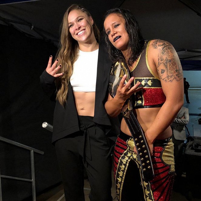 NXT TakeOver: New Orleans - Forgatási fotók - Ronda Rousey, Shayna Baszler