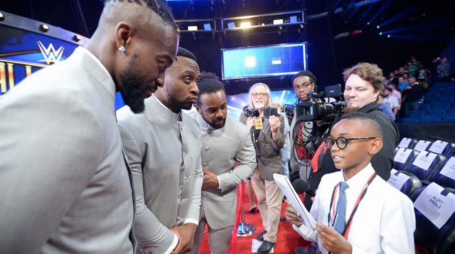 WWE Hall of Fame 2018 - Tournage - Kofi Sarkodie-Mensah, Ettore Ewen, Austin Watson