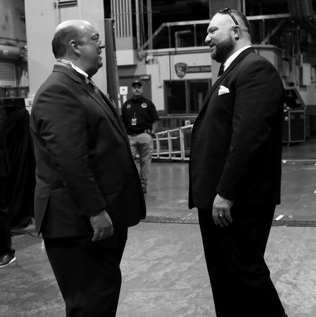 WWE Hall of Fame 2018 - Dreharbeiten - Paul Heyman, Mark LoMonaco