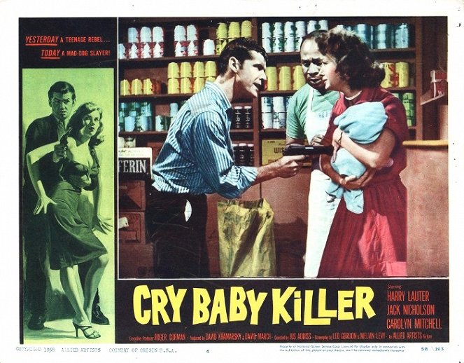 Cry Baby Killer - Cartes de lobby - Jack Nicholson