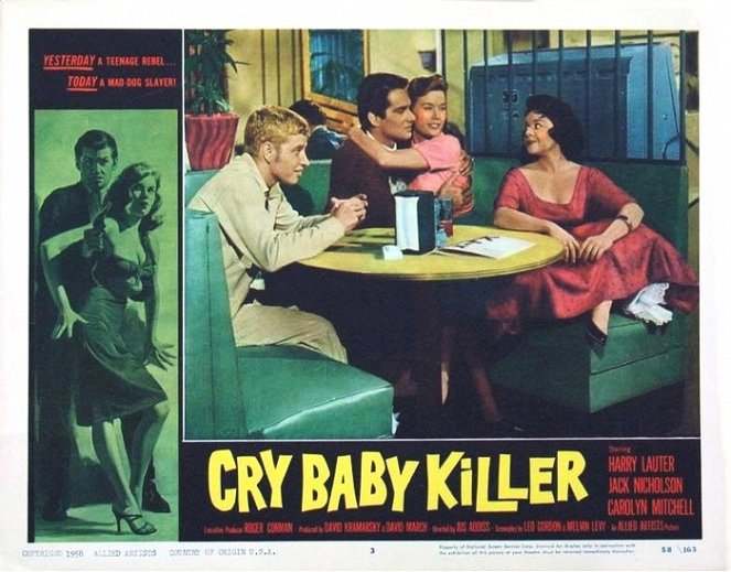 Cry Baby Killer - Lobby Cards - Brett Halsey, Carolyn Mitchell