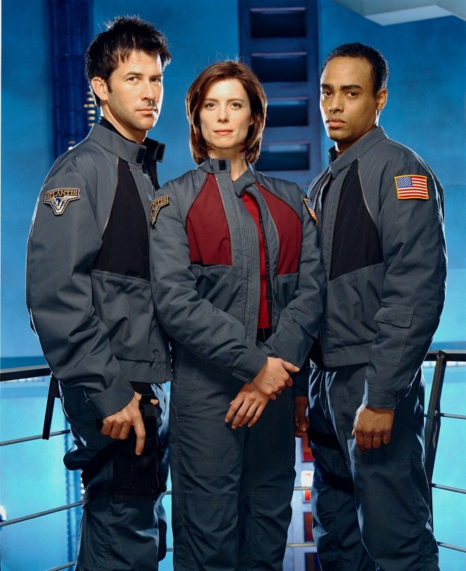Stargate Atlantis - Season 1 - Werbefoto - Joe Flanigan, Torri Higginson, Rainbow Sun Francks