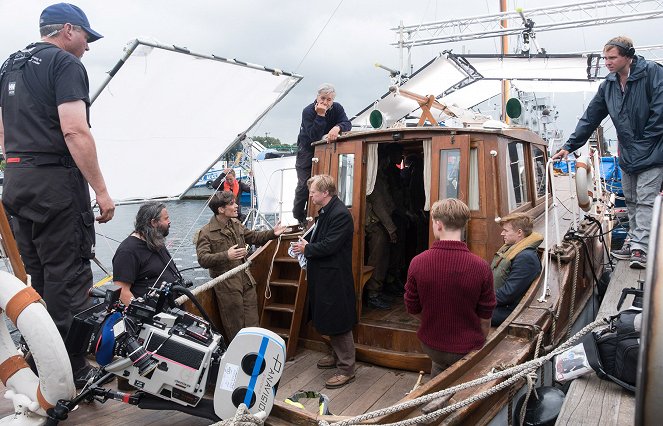 Dunkirk - Forgatási fotók - Hoyte van Hoytema, Cillian Murphy, Christopher Nolan