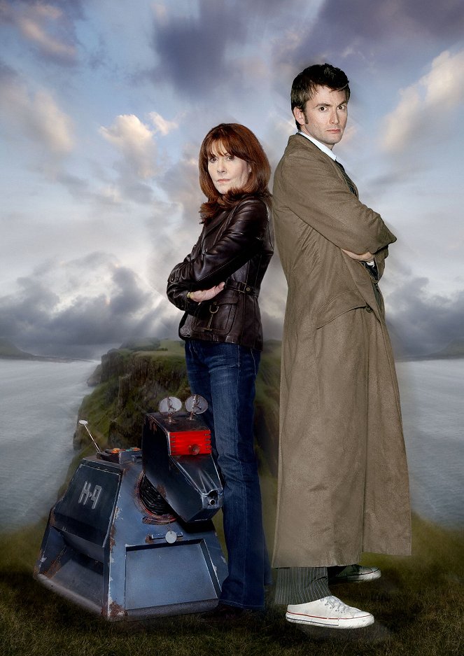 Doctor Who - Klassentreffen - Werbefoto - Elisabeth Sladen, David Tennant