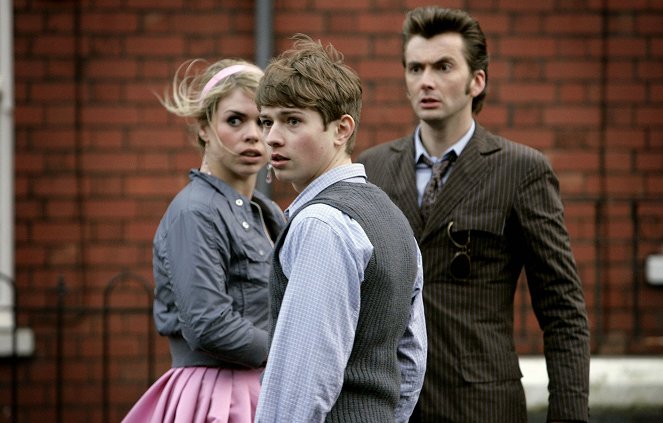Doktor Who - Latarnia głupców - Z filmu - Billie Piper, David Tennant