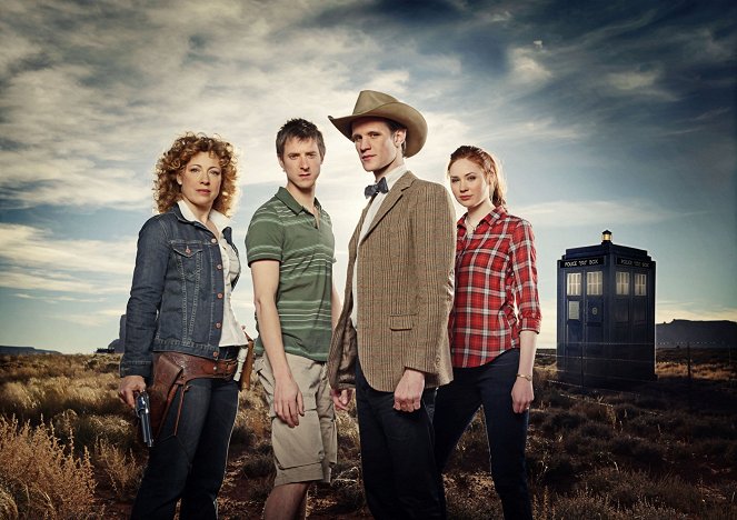 Doctor Who - Day of the Moon - Promoción - Alex Kingston, Arthur Darvill, Matt Smith, Karen Gillan