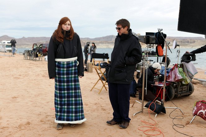 Doctor Who - Der Astronaut, den es nie gab - Dreharbeiten - Karen Gillan, Arthur Darvill