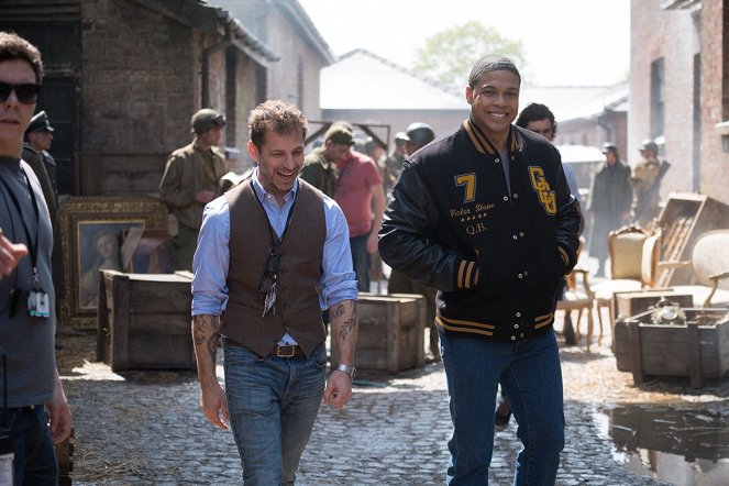 Liga de la justicia - Del rodaje - Zack Snyder, Ray Fisher