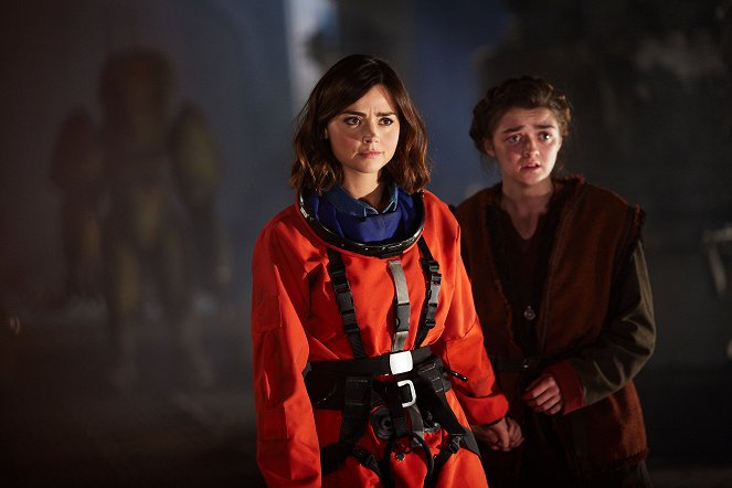 Doctor Who - The Girl Who Died - Photos - Jenna Coleman, Maisie Williams