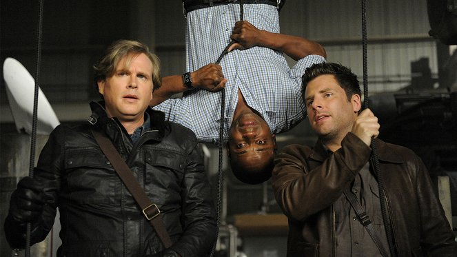 Psych - Season 6 - Indiana Shawn and the Temple of the Kinda Crappy, Rusty Old Dagger - Photos - Cary Elwes, Dulé Hill, James Roday Rodriguez