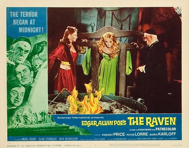 The Raven - Lobby Cards - Hazel Court, Olive Sturgess, Boris Karloff