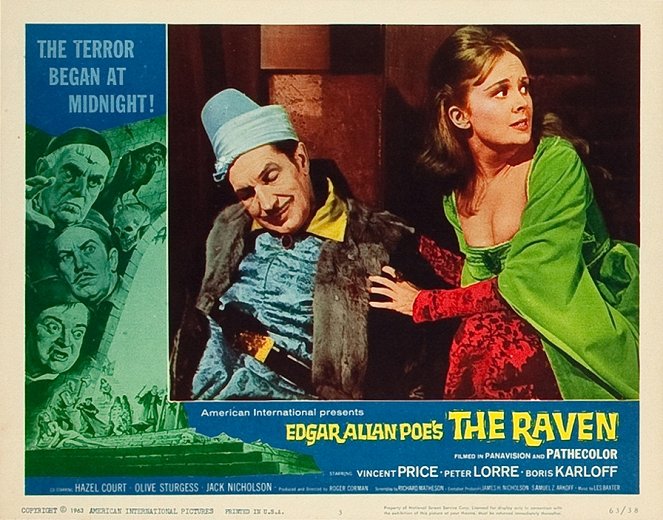 The Raven - Cartões lobby - Vincent Price, Olive Sturgess