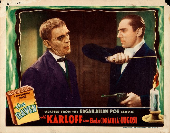The Raven - Lobby Cards - Boris Karloff, Bela Lugosi