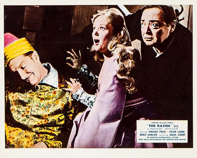 the raven - Lobbykarten - Vincent Price, Olive Sturgess, Peter Lorre