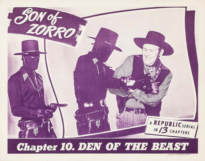 Son of Zorro - Fotocromos