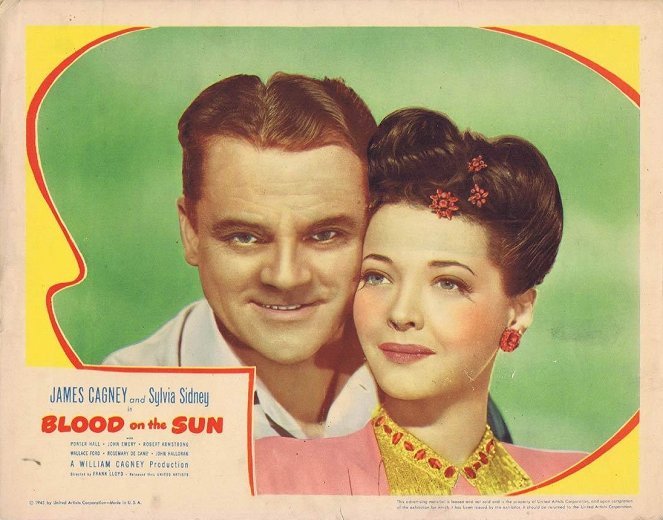 Krew na słońcu - Lobby karty - James Cagney, Sylvia Sidney