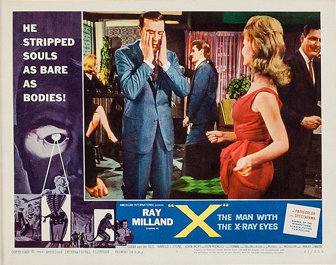 X - Człowiek, który widział więcej - Lobby karty - Ray Milland
